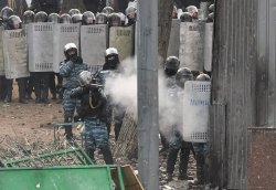 Запорожскую делегацию "ударовцев", обстрелял "Беркут" в Киеве на улице Грушевского!!!