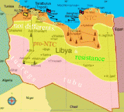 Сторонники Каддафи ведут бои за контроль над Южной Ливией.